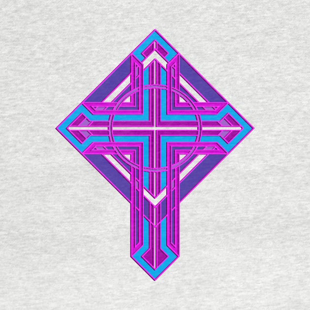 Colorful Cross by razorcitywriter